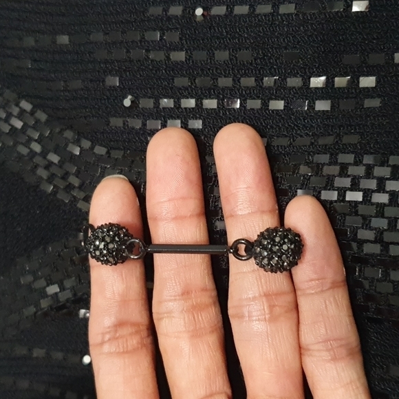 COPY - St. John Evening Knitted Sequins Blazer Jacket - Picture 5 of 11